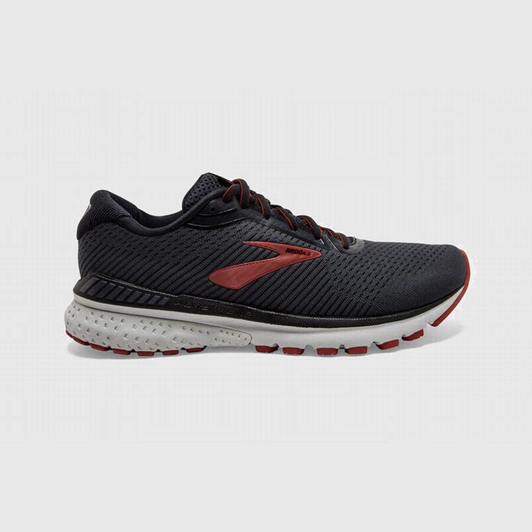 Brooks Adrenaline Gts 20 Israel - Men's Road Running Shoes - Black/Red (14068-WHVS)